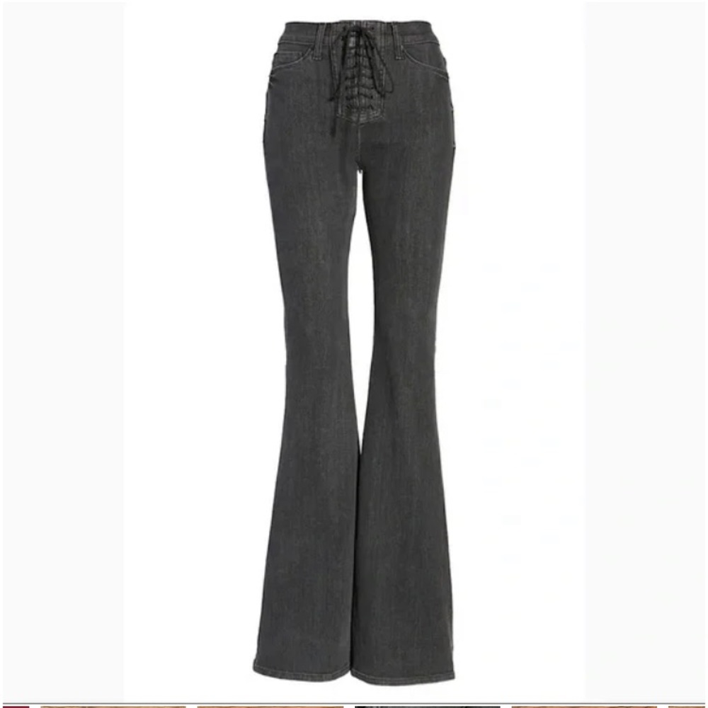 Hudson Bullocks High Waist Lace-up Flare